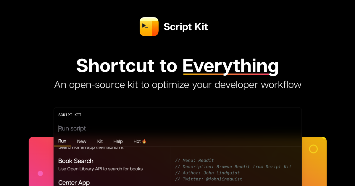 Script Kit: Shortcut to Everything